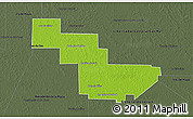 Physical 3D Map of Sargento Cabral, darken, semi-desaturated