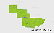 Physical 3D Map of Sargento Cabral, single color outside