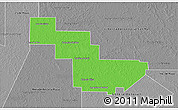 Political 3D Map of Sargento Cabral, desaturated