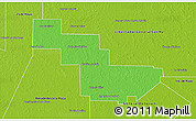 Political 3D Map of Sargento Cabral, physical outside