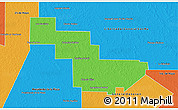Political 3D Map of Sargento Cabral