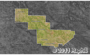 Satellite 3D Map of Sargento Cabral, darken, desaturated