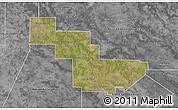 Satellite 3D Map of Sargento Cabral, desaturated