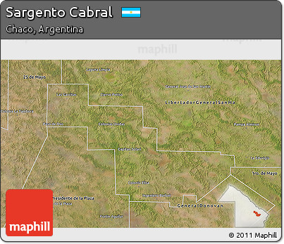 Satellite 3D Map of Sargento Cabral
