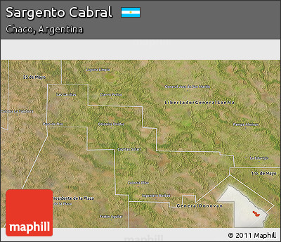 Satellite 3D Map of Sargento Cabral