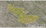 Satellite 3D Map of Sargento Cabral, semi-desaturated