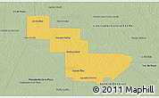 Savanna Style 3D Map of Sargento Cabral