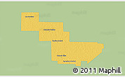 Savanna Style 3D Map of Sargento Cabral, single color outside