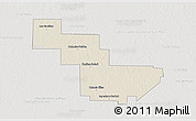 Shaded Relief 3D Map of Sargento Cabral, lighten, semi-desaturated