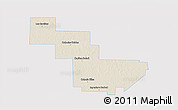 Shaded Relief 3D Map of Sargento Cabral, single color outside