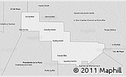 Silver Style 3D Map of Sargento Cabral
