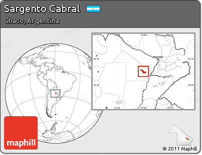 Blank Location Map of Sargento Cabral