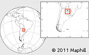 Blank Location Map of Sargento Cabral, highlighted parent region, within the entire country