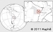Blank Location Map of Sargento Cabral, highlighted parent region