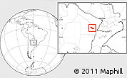 Blank Location Map of Sargento Cabral