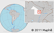 Gray Location Map of Sargento Cabral, highlighted parent region