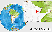 Physical Location Map of Sargento Cabral, highlighted country
