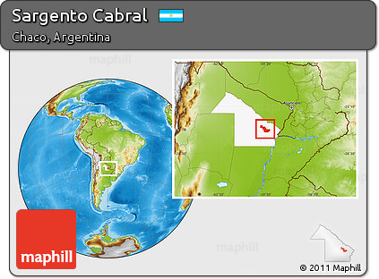 Physical Location Map of Sargento Cabral, highlighted parent region