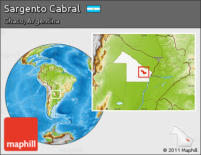 Physical Location Map of Sargento Cabral, highlighted parent region
