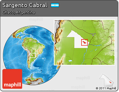 Physical Location Map of Sargento Cabral, highlighted parent region