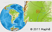 Physical Location Map of Sargento Cabral