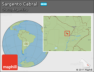 Savanna Style Location Map of Sargento Cabral