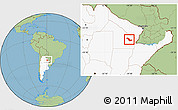 Savanna Style Location Map of Sargento Cabral, highlighted country