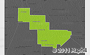 Physical Map of Sargento Cabral, darken, desaturated