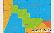 Physical Map of Sargento Cabral, political outside