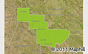 Physical Map of Sargento Cabral, satellite outside