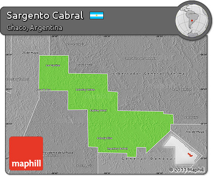 Political Map of Sargento Cabral, desaturated