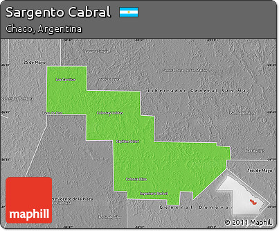 Political Map of Sargento Cabral, desaturated