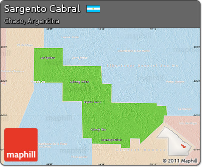 Political Map of Sargento Cabral, lighten
