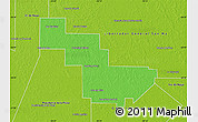 Political Map of Sargento Cabral, physical outside