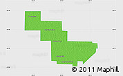 Political Map of Sargento Cabral, single color outside