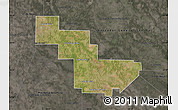Satellite Map of Sargento Cabral, darken, semi-desaturated