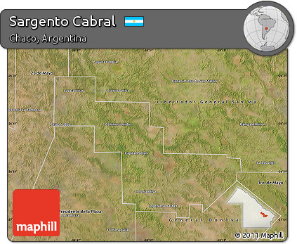 Satellite Map of Sargento Cabral