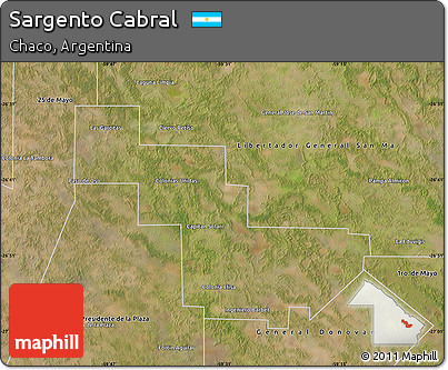 Satellite Map of Sargento Cabral