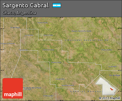 Satellite Map of Sargento Cabral