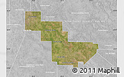 Satellite Map of Sargento Cabral, lighten, desaturated