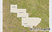 Shaded Relief Map of Sargento Cabral, satellite outside