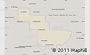Shaded Relief Map of Sargento Cabral, semi-desaturated