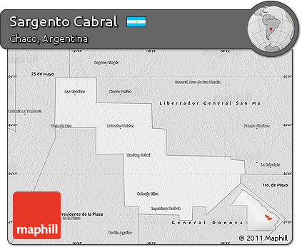 Silver Style Map of Sargento Cabral