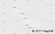 Silver Style Map of Sargento Cabral, single color outside