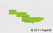 Physical Panoramic Map of Sargento Cabral, cropped outside