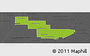 Physical Panoramic Map of Sargento Cabral, darken, desaturated