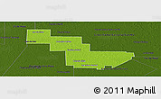Physical Panoramic Map of Sargento Cabral, darken