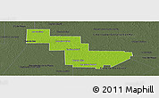 Physical Panoramic Map of Sargento Cabral, darken, semi-desaturated