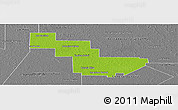 Physical Panoramic Map of Sargento Cabral, desaturated
