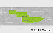 Physical Panoramic Map of Sargento Cabral, lighten, desaturated
